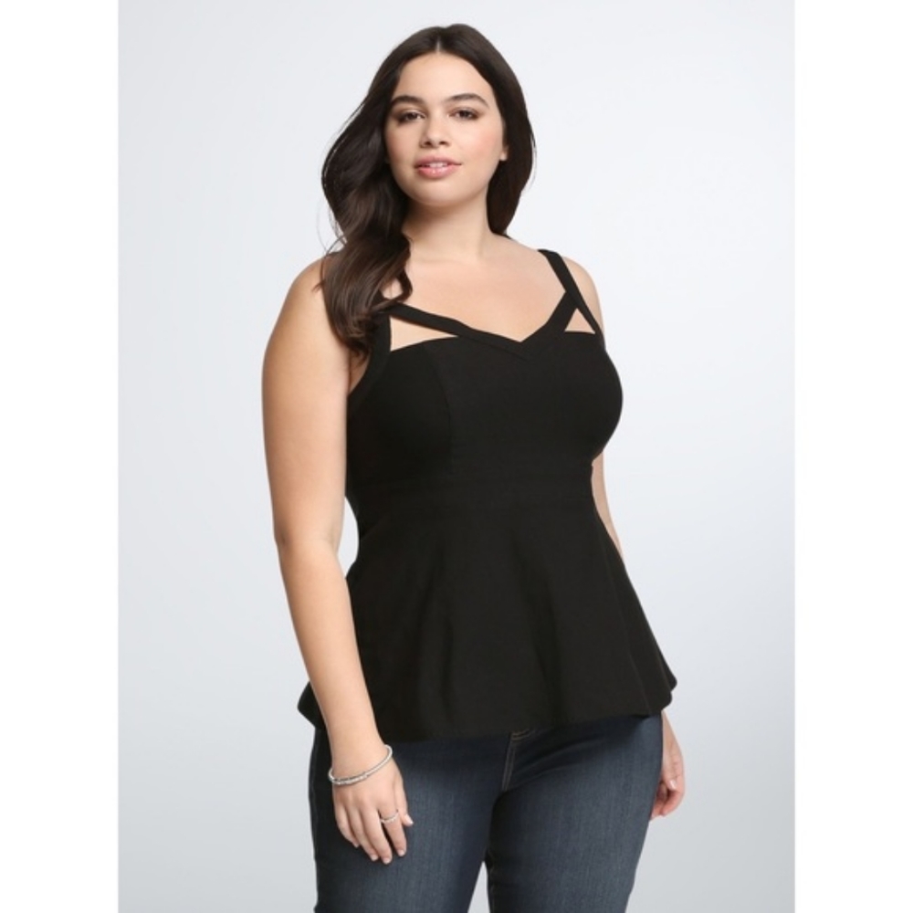 Torrid Peplum Cutout